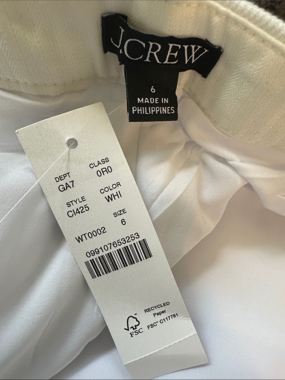 J. Crew Kaya Pant in stretch linen blend- White - Picture 6 of 7